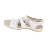2025 New Roman Slope Heel Sandals Round Head Magic Stick Retro Large-Size Beach Solid Sandals Women HZ0115