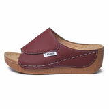 Large-Size Thick-Bottomed Slippers Women's 2025 New Summer Simple Fashion Fish Mouth Slope And Slippers Women's Shoes HZ0115