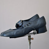 Spring 2025 Spring New Low Heel Buckle With Shallow-Mouth Single Shoe Size 40-43 Single Shoes HZ0115