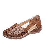 Large-Size 2025 New Women's Bag Head Hollow 40-43 Large Flat-Bottomed Women's Singles Breathable Women's Sandals HZ0115