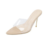 Sandals Women's New Temperament Women's Shoes In The Summer Of 2025, With Transparent Words With Fine Heeled Sandal Shoes HZ0115