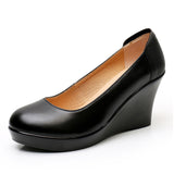 Cowleel Round Head Pedal Women's Shoes With High Heel Heel Singles Thick-Sed Waterproof Table Is Installed In The Work Of Shallow-Mouthed Shoes HZ0115