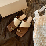 Coarse And Holiday Style Clip Slipper Women Wear 2025 New French Cool Slippers HZ0115