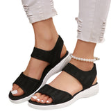 2025 New Summer Women's Shoes Large Thick Sole With Sandals Casual Fashion Flying Surface Sandals HZ0115
