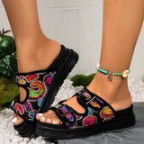 2025 New Large-Size Slippers Women Thick-Bottomed A Buckle Solid Color Casual Cold Slippers Women HZ0115