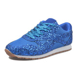 Large-Size Women's Shoes Casual Sneakers Women's New Autumn 2025 New Glided Loose Cakes With Breathable Water Drill Singles Shoes For Women HZ0115