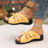 Large-Size Slopes And Slippers Summer New Bow Fish Mouth Cold Slippers Rocking Line Beach Cool Slippers HZ0115