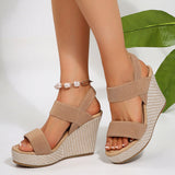 New 2025 Summer Fish Mouth Fashion Thick Soles Tight Feet Comfortable Large Size Sandals Women HZ0115