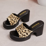 2025 Large-Size Slope And Slippers Women's Color Red Font Thick-Sed Slippers Summer Striped Women's Shoes HZ0115