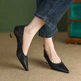 Giant Good Wear ~ Temperament Famous Fine Heel High Heels Women 2025 Spring And Summer New Fashion Pointy Single Shoes HZ0115