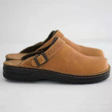 Men's Thick-Bottomed Back Empty Sandals Shallow Mouth Round Head Casual Large-Size Men's Sandals Slippers HZ0115
