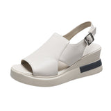 Pine Cake Thick Bottom Heel Shoes Women Wear 2025 After The Empty Word Buckle Cool Slippers Large Size High Heel Sandals Women HZ0115