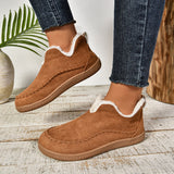 In The Winter Of 2025, The New Women's Warm Cotton Shoes Are Warm And Cotton Shoes Are Pure Color And Velvet And Thicken To Keep Warm. HZ0115