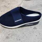 2025 Summer Large-Size Lazy One Foot Pedaled Net Thick Bottom Slippers Women Slope And Slippers Women HZ0115