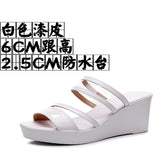 Painted Plop And Ultra-High Heel Waterproof Table Pine Cake Thick Bottom Fish Mouth Sandals Night Shop Sexy Transparent With Fashion Slippers Woman HZ0115