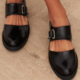 New 2025 Spring New Casual Low Heel Round Head Button Lady Size Single Shoe HZ0115