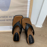 2025 Summer New Fashion One-×Ös Slipper Women Wear Thick Bottom To Increase The Leisure Cold Slippers HZ0115