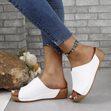 2025 Spring And Summer New Cool Drag Women Wear Women's Shoes Comfortable Slope And Thick-Bottomed Slippers Women HZ0115