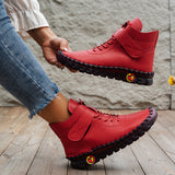 Exploding Hand-Sewn Women's Shoes High-Cotton Shoes Casual Shoes Winter Plus Velvet Warm Soft Soles Anti-Slip Mother Shoes HZ0115
