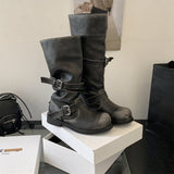 2025 Autumn And Winter New Korean Version Of The Thick Bottom High Cylinder Two-Wear Boots Women Pile Long Boots Female Knight Boots HZ0115