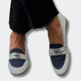2025 Summer Wish Casual Round Head Lefu Shoes 40-43 Large-Size Color Set Feet Ladies Single Shoes HZ0115