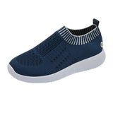 New Hot Flying Weaving Lightweight Sports Casual Shoes Round Head Fashion Size 43 Women's Single Shoes HZ0115