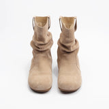 Heap Of Retro-Sensitive Small Martin Boots Flat-Bottomed Short Boots Round Head Design 2025 New Denim Western Boots Color HZ0115