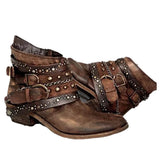 Women's Shoes 2025 Autumn And Winter Thick Belt Belt Short-Sleest Single Boots Women HZ0115