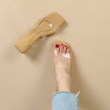 Stepping On The Shit-Sensitive Slippers Women Wear 2025 New Comfortable Transparent Crystal High-Heeled Sandals In The Summer HZ0115