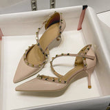 Sharp-Headed Water Drill Buckle And Heel 2025 Summer New Women's High Heels Women's Shoes Large Women's Shoes HZ0115