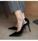 2025 Summer New Simple French Nude Pointed Flat Shoes Soft Soles Shoes Commuting Single Shoes HZ0115