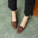 French Retro High Heel Single Shoe Women 2025 Spring And Autumn New One-Legged Bow Bow Coarse Heel High Heels Women HZ0115