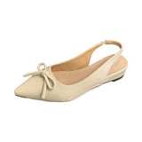 Pink Baotou Sandals Women 2025 New Bow After The Empty Fashion Pointy Shoes HZ0115