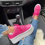 2025 New Large-Size Thick-Soled Sports Single Shoes Women's Shoes Round Head With Casual Single Shoes HZ0115