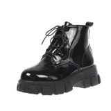 Martin Boots Women's New Mid-Autumn 2025 New Thick Bottom British Wind Students With Thick-Bottomed Short Boots In Front Of The Line HZ0115