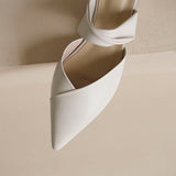 2025 New Summer Soft Leather Tip Low-Heeled Women's Muller Shoes Outside Wearing Flat-Bottomed Lazy Half Slippers HZ0115