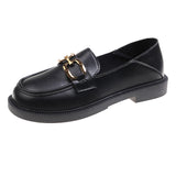 Single-Shoe Women 2025 Autumn And Winter New Chain Middle School Mother Flat Slacker Pedal Pedalle Lep Shoes HZ0115