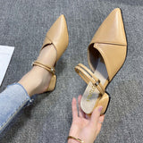 Coarse And Cool Slippers Women's Summer 2025 Bag Head Half Slippers Korean Version Of The Inside And Outside Two High And Women's Shoes Super High HZ0115
