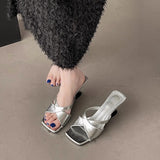 New Chinese Slope And Cool Slippers Women 2025 Summer New Fairy Style Design Sense Hedley Slippers HZ0115