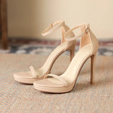 Golden Word With Sandals In The Summer Of 2025 New Sexy Waterproof Toe 10CM Ultra-High Heels HZ0115