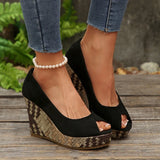 Large-Size Fish Mouth Slope With High Heel Single Shoes Women's New Light-Footed Single Shoes In Autumn HZ0115