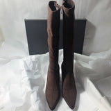 Long Cylinder Side Zipper French Thin Retro British Wind Tip High With New Long Boots Woman HZ0115