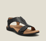 2025 Summer New Large-Size Casual Women's Sandals Flat-Soled Thick-Soled Magic Stick Casual Beach Sandals HZ0115