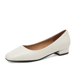 Fashion Single Shoes Women's Low-Heeled Comfortable Elegant Commuting Single Shoes Small Square Root High Heel Korean Version Of Simple Women's Shoes Size 41 HZ0115