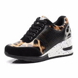 Casual Slope Heel 2025 Autumn And Winter Thick Soles Thick-Soled Shoes Round Head Cross-Lace Casual Shoes HZ0115