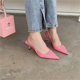 French High Heels Black Temperament Sandals Fairy Shoes 2025 New Spring And Summer Fine Tip Single Shoes HZ0115