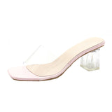 2025 Spring And Summer New Seaside Vacation Coarse And Transparent Sandals Female Fairy Breeze Cool Drag Lady High HZ0115