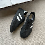 Large-Size Casual Frosted Shoes Spring And Autumn Women's New Sports Retro Single Shoes Student Board Shoes Training Shoes Women's Shoes HZ0115