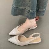 Temperament French Small Fragrant Wind Spliced Point-In-Point Single Shoes Spring And Summer New Design Sense Heightening Baotou Sandals Fairy Shoes HZ0115