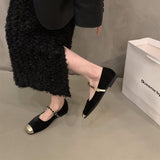 Flat Bottom French Small Scented Single Shoes Women's Shoes 2025 New Spring And Autumn Square Head Temperament Mary Jane Evening Shoes HZ0115
